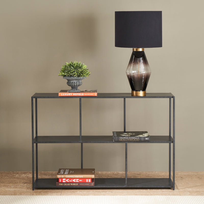 GOTHAM  CONSOLE TABLE - BLACK