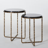 DUO FORGE END TABLES SET OF 2
