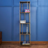 GOTHAM NARROW SHELVING UNIT- GOLD