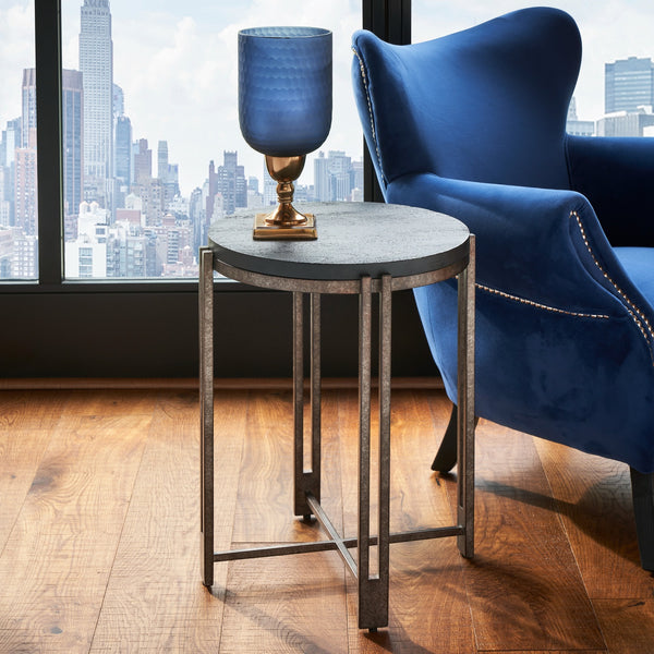 THYRA END TABLE - BRONZE