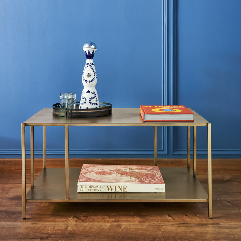 GOTHAM COFFEE TABLE BRUSHED GOLD