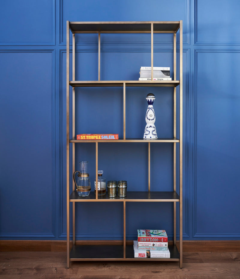 GOTHAM SHELVING UNIT GOLD