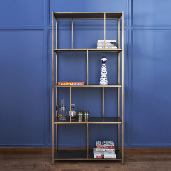 GOTHAM SHELVING UNIT GOLD