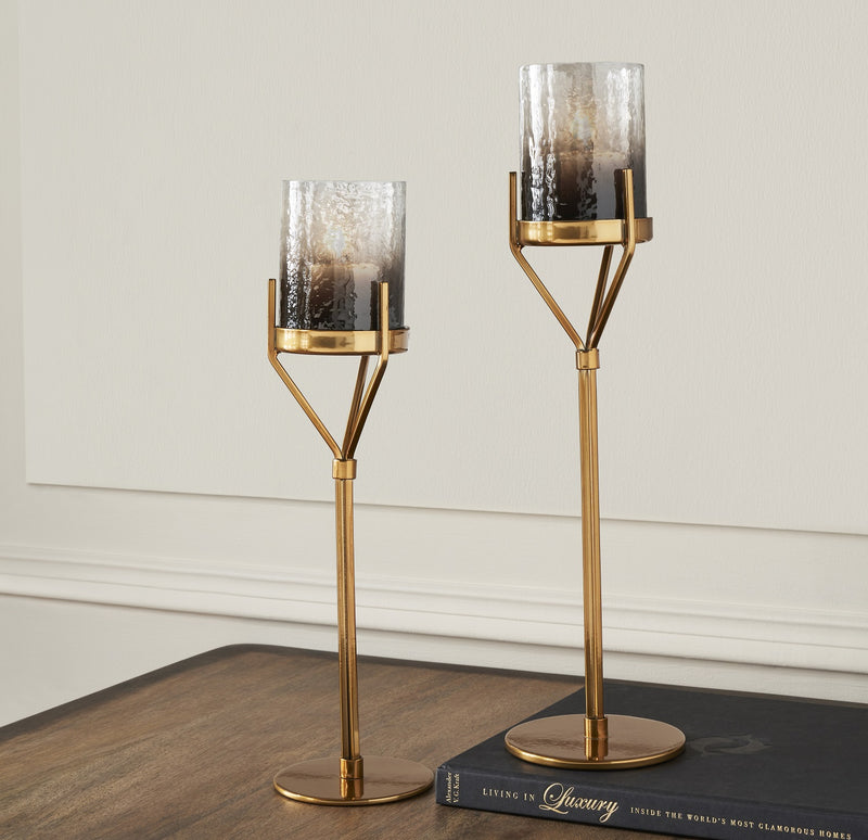 CAMINUS OMBRE CANDLE HOLDER- SET OF 2