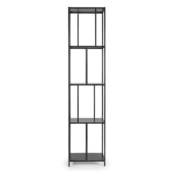 GOTHAM NARROW SHELVING UNIT- BLACK