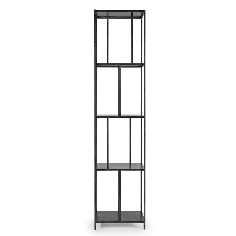 GOTHAM NARROW SHELVING UNIT- BLACK