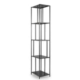 GOTHAM NARROW SHELVING UNIT- BLACK