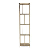 GOTHAM NARROW SHELVING UNIT- GOLD