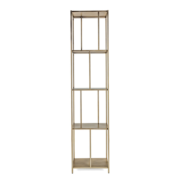 GOTHAM NARROW SHELVING UNIT- GOLD