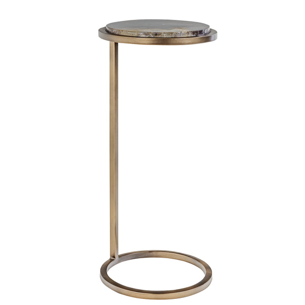 LAPIS LUCIDUS ACCENT TABLE- SMOKE GOLD