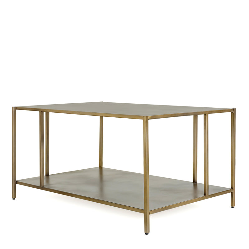 GOTHAM COFFEE TABLE BRUSHED GOLD