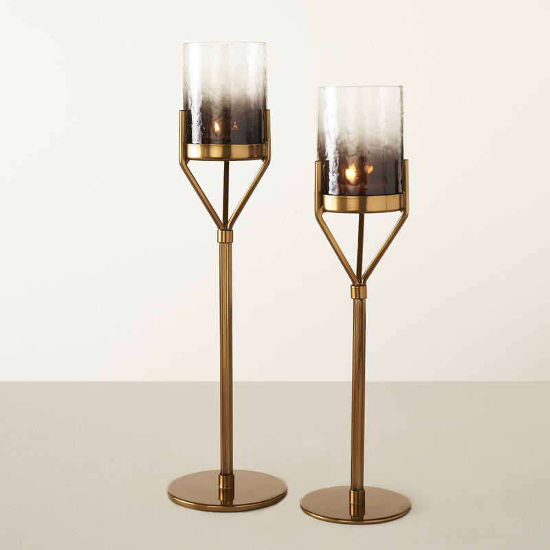 CAMINUS OMBRE CANDLE HOLDER- SET OF 2