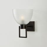 TROY WALL LIGHT FROSTED BRONZE
