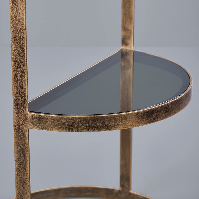 CRESCENT ACCENT TABLE GOLD