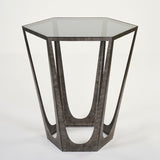 CATALAN END TABLE- SET OF 2 SILVER