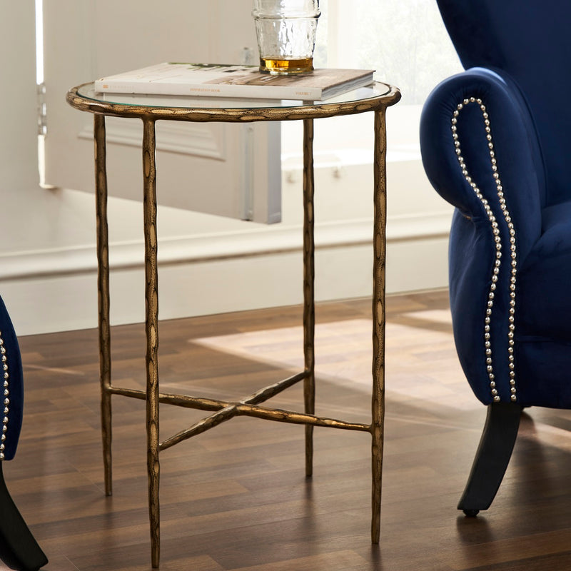 AUGEAS END TABLE CHAMPAGNE