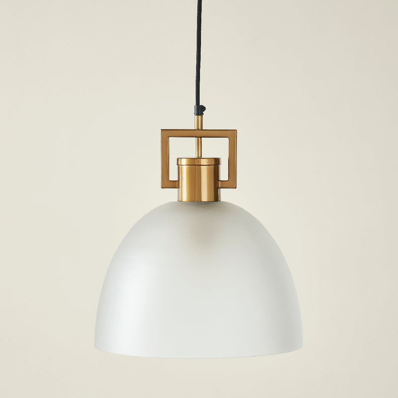 TROY LINK PENDANT FROSTED CHAMPAGNE