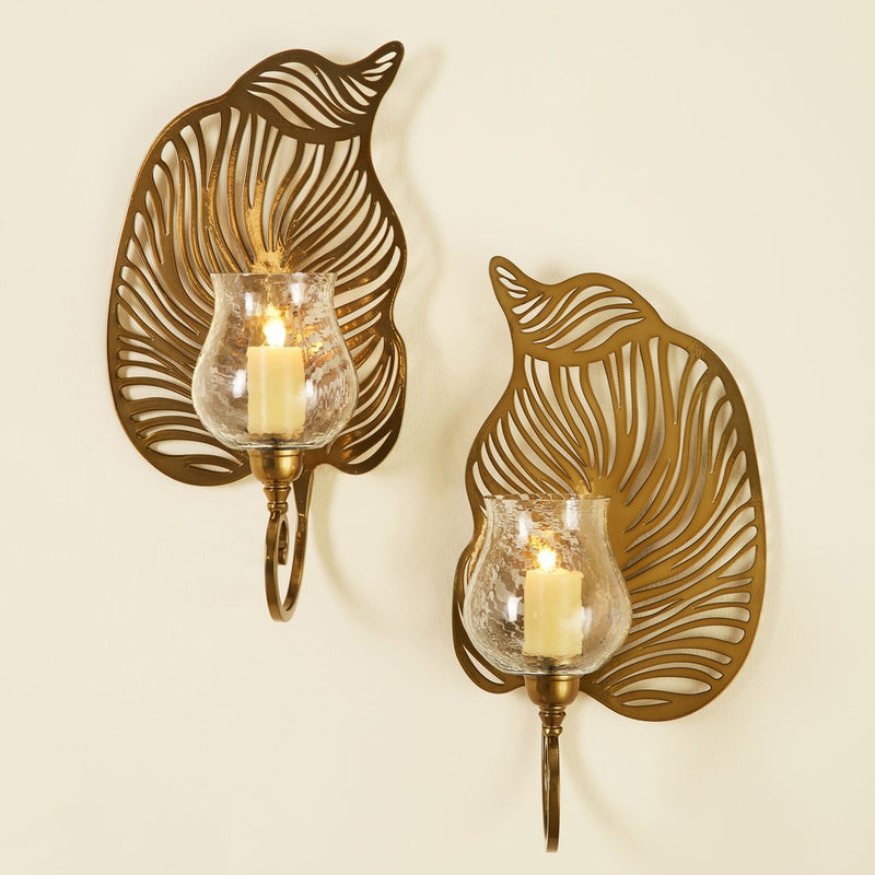 CALISTA WALL SCONCE SET OF 2 CHAMPAGNE