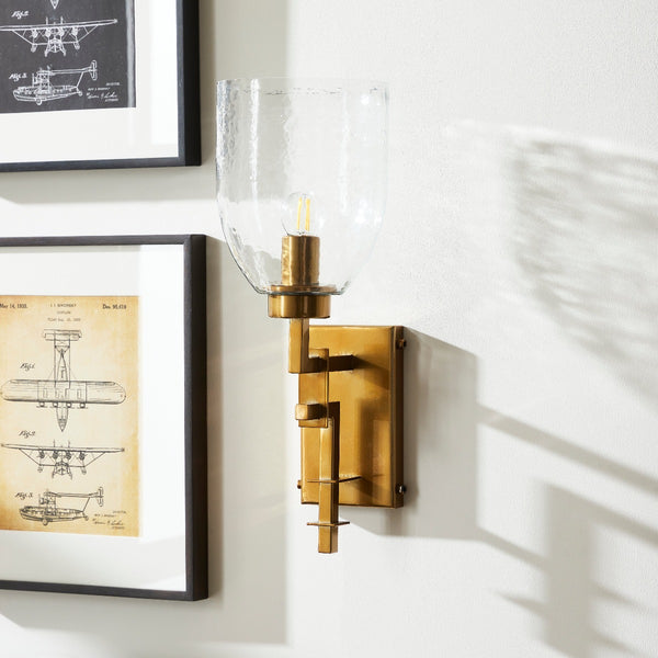 TROY LINK WALL LIGHT CHAMPAGNE