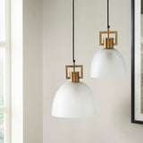 TROY LINK PENDANT FROSTED CHAMPAGNE